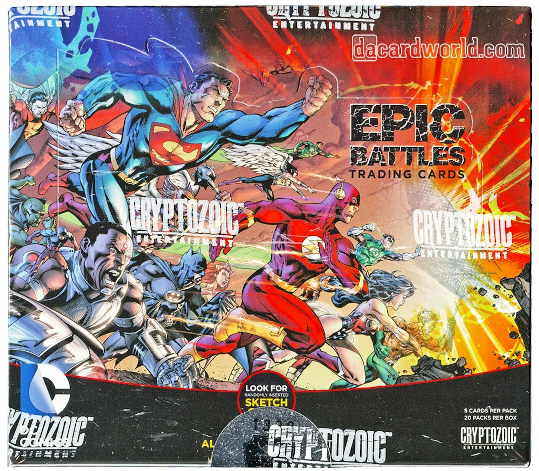 DC Comics Epic Battles Trading Cards Box (Cryptozoic 2014 ...