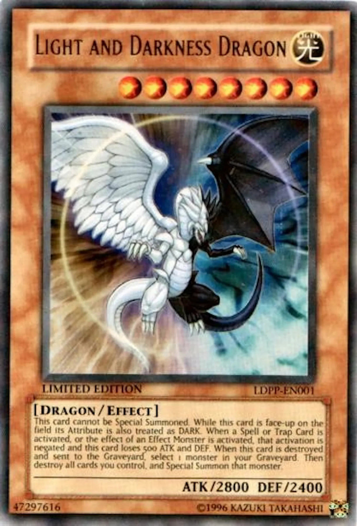 Yu-Gi-Oh Promo Single Light and Darkness Dragon Ultra Rare (LDPP-EN001 ...