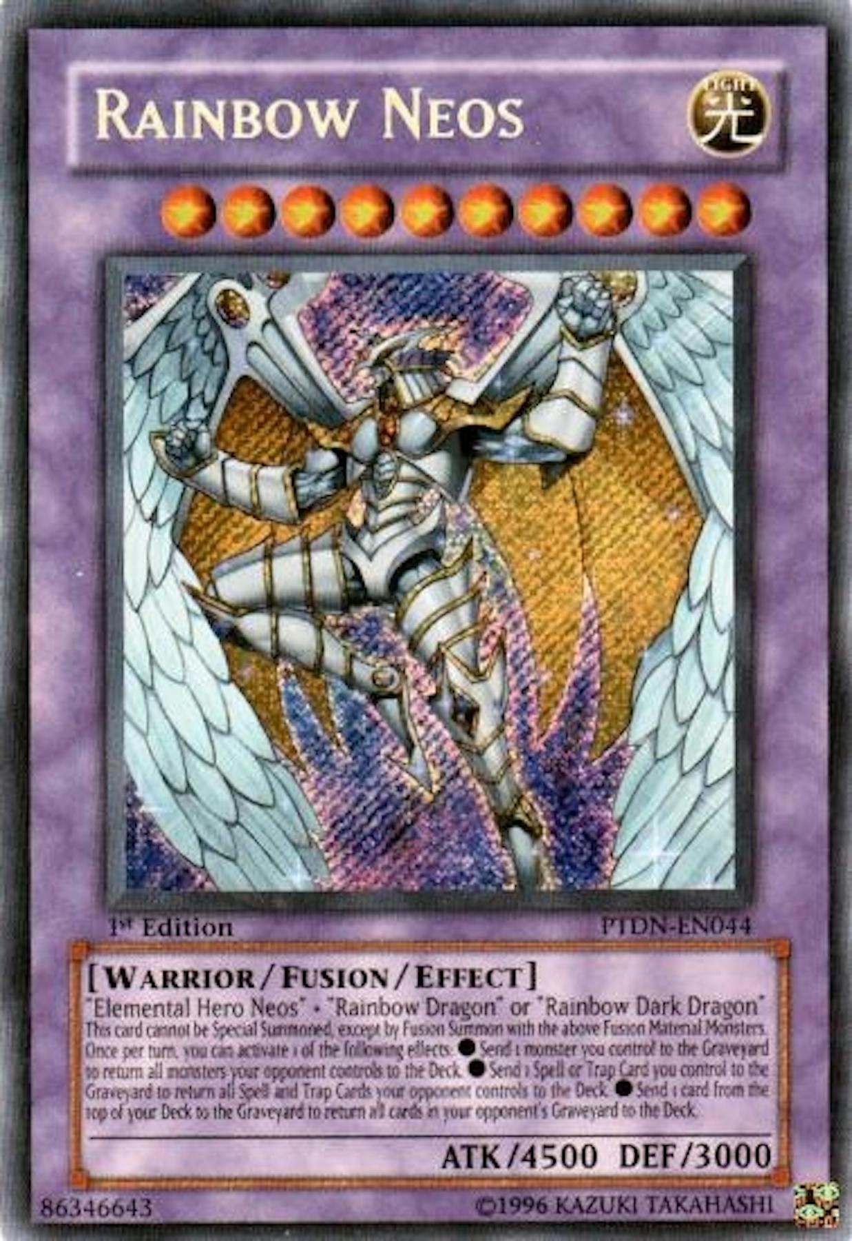 Yu-Gi-Oh Phantom Darkness Single Rainbow Neos Secret Rare | DA Card World