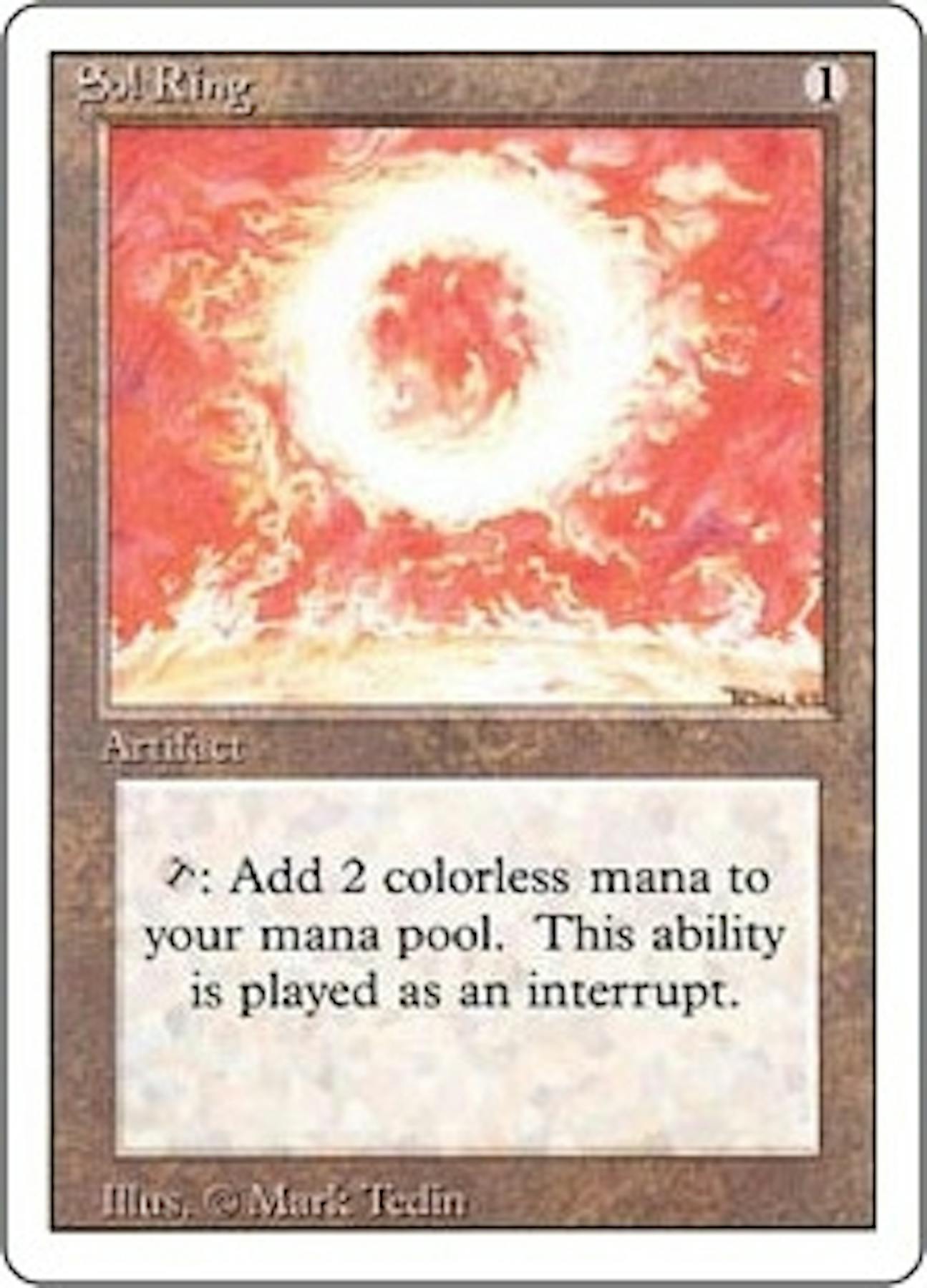Magic the Gathering 3rd Ed (Revised) Single Sol Ring NEAR MINT (NM