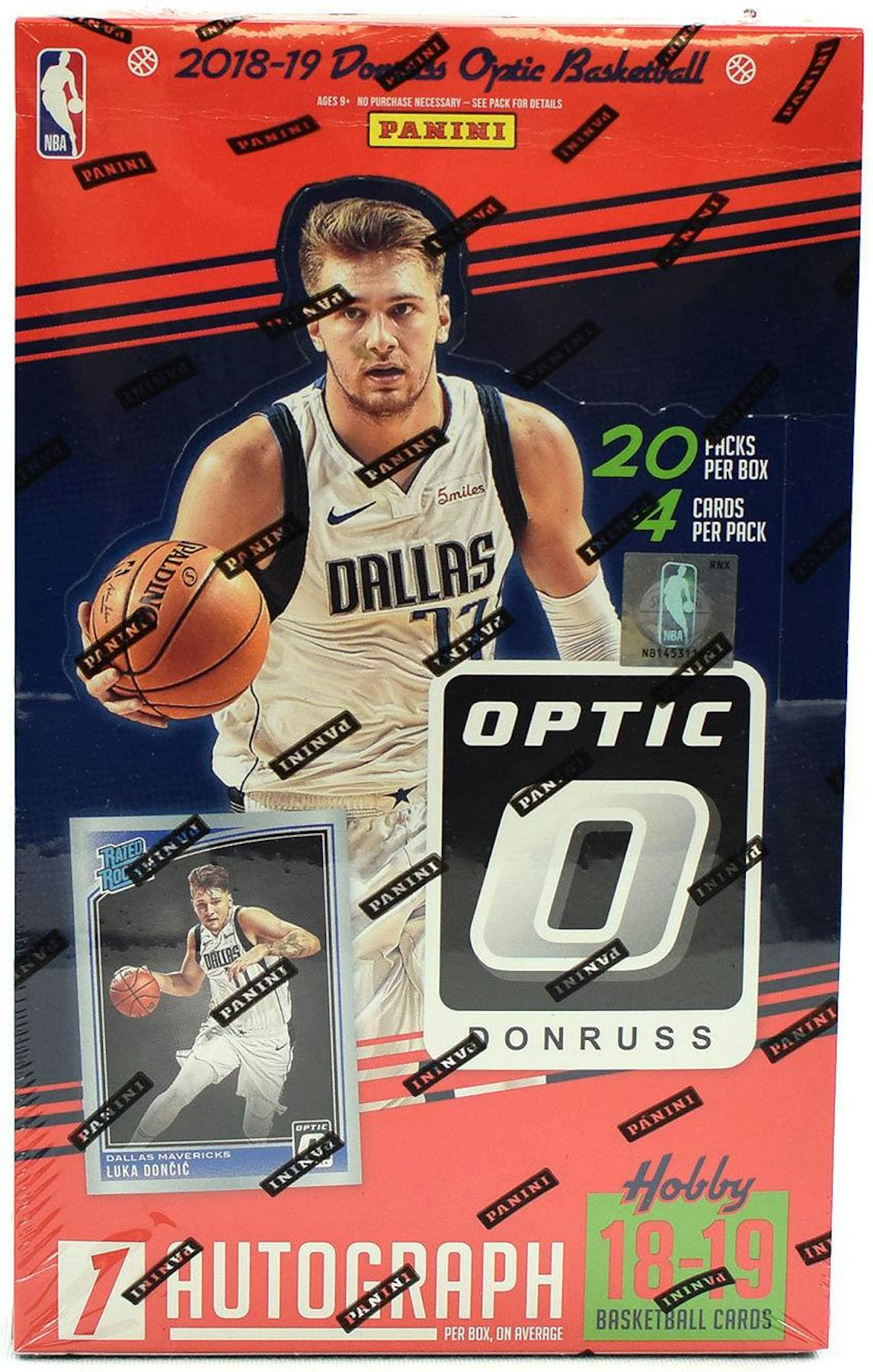 2018/19 Panini Donruss Optic Basketball Hobby 12-Box Case | DA Card World