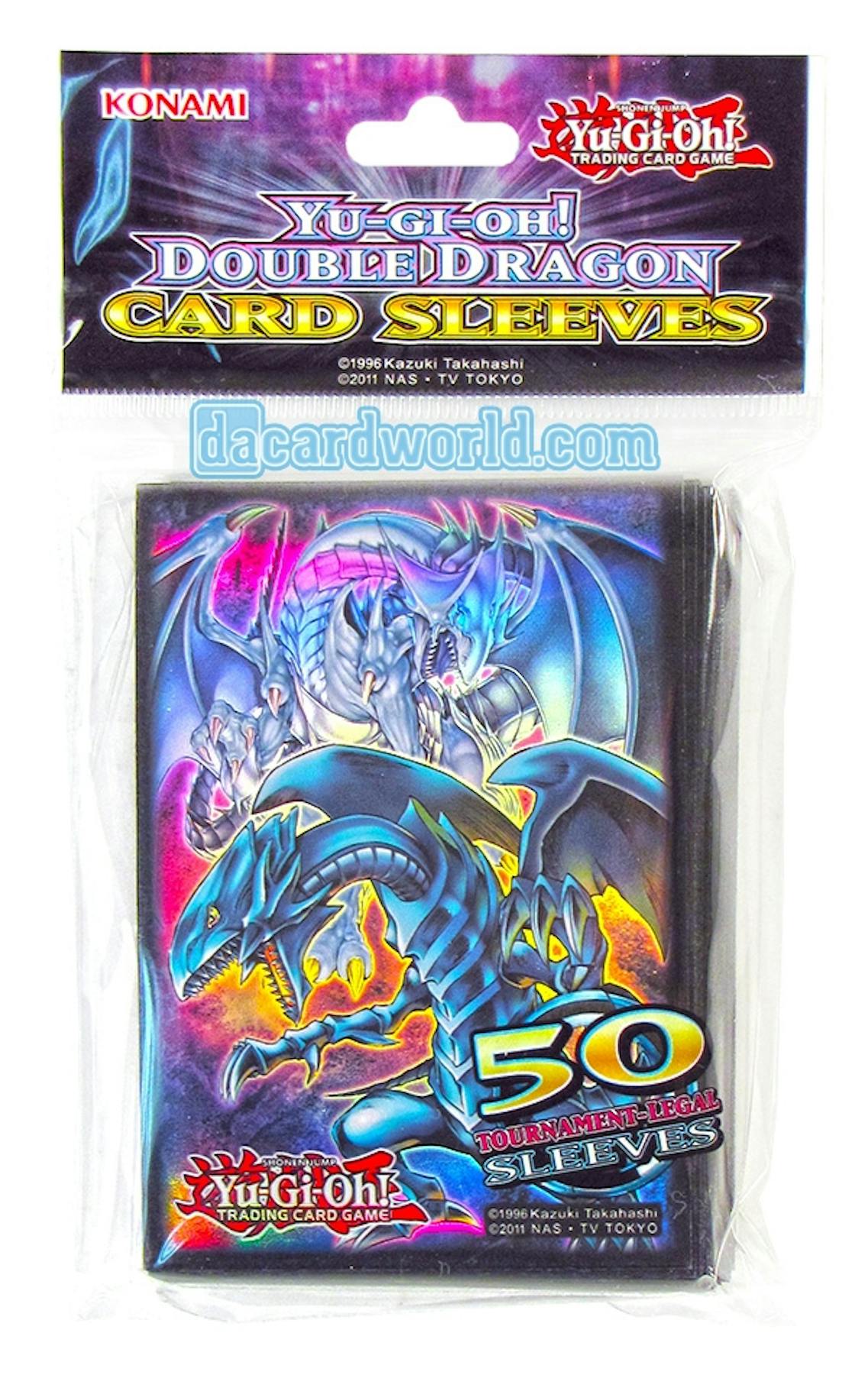 Sleeves Yu Gi Oh Konami Yu-Gi-Oh Double Dragon Card Sleeves Box of 15 packs of 50 | DA